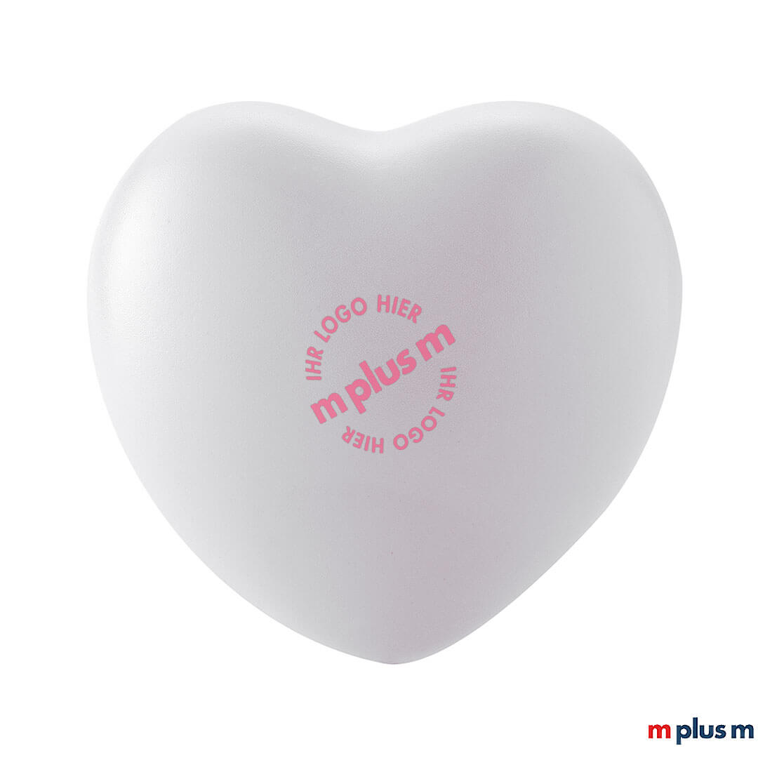 Herz Antistress Ball in Weiss als Giveaway Herz Antistress Ball in Weiss als Giveaway