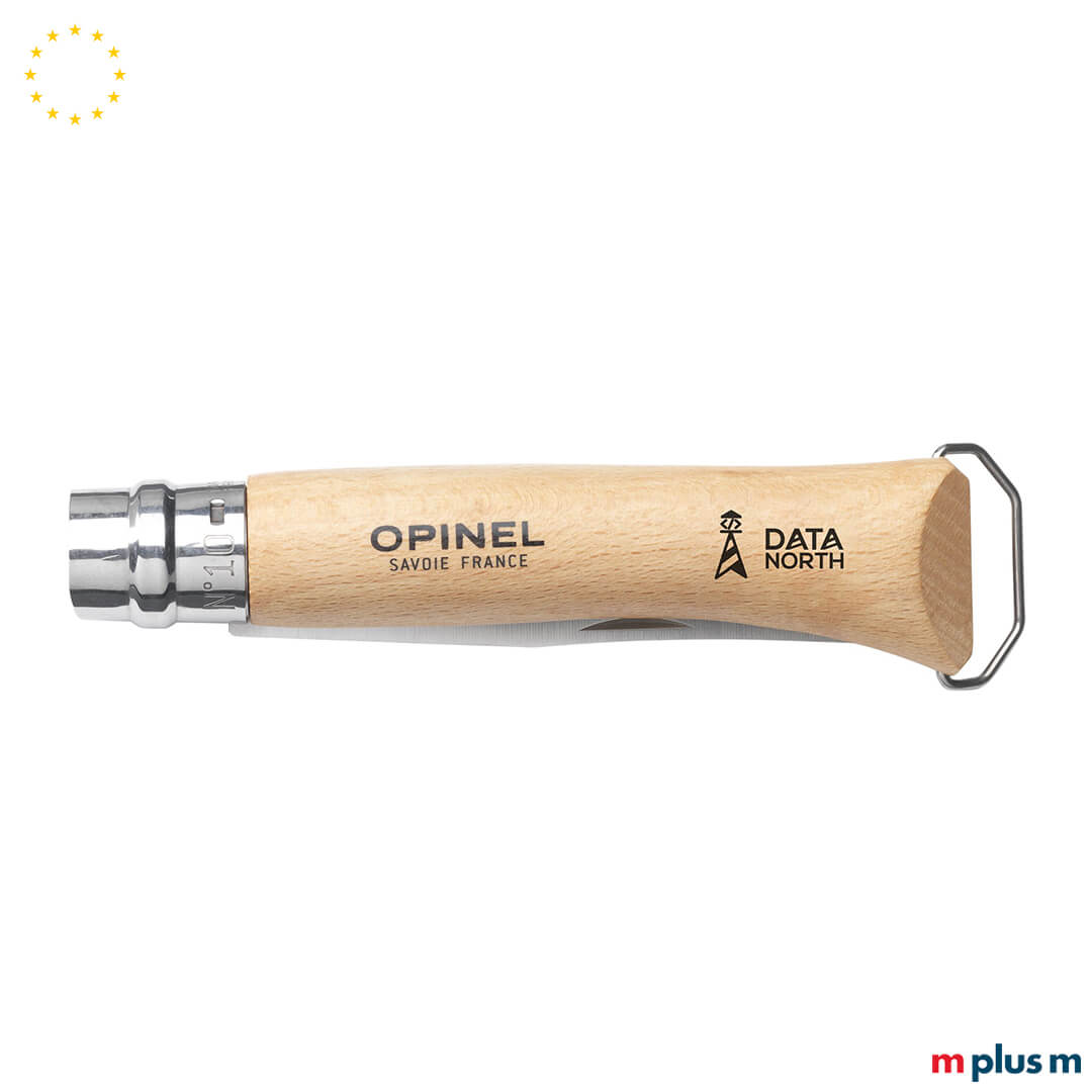 Opinel Taschenmesser No 10 mit Korkenzieher und nachhaltigem Holzgriff – individuell mit Logo bedruckbar Opinel Taschenmesser No 10 mit Korkenzieher und nachhaltigem Holzgriff – individuell mit Logo bedruckbar