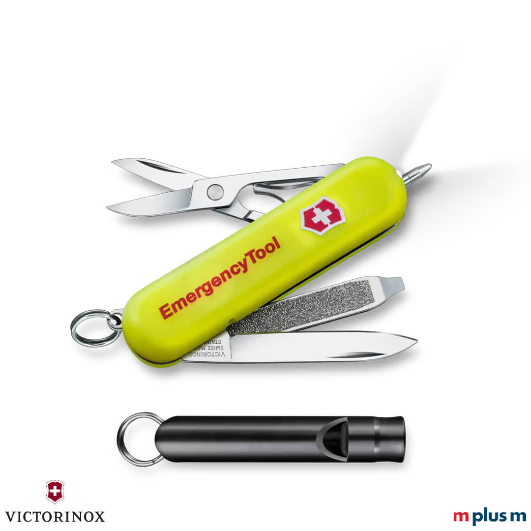 Victorinox Companion Emergency Tool Signature Lite in neon gelb geöffnet