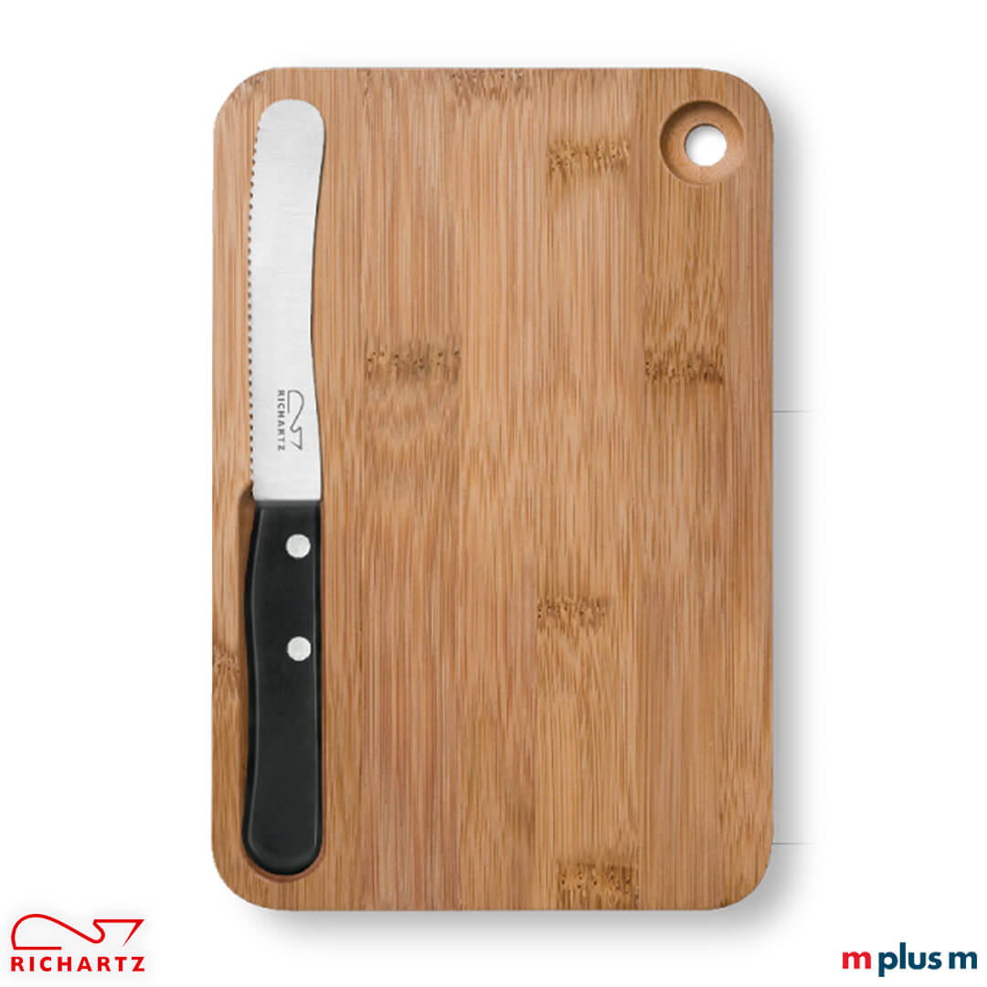 Richartz Cut and Eat - Küchenmesser mit Schneidebrett Küchenmesser und Holzbrett Set Richartz