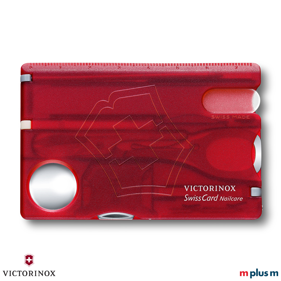 Victorinox Swiss Card Nail Care in Transparent Rot