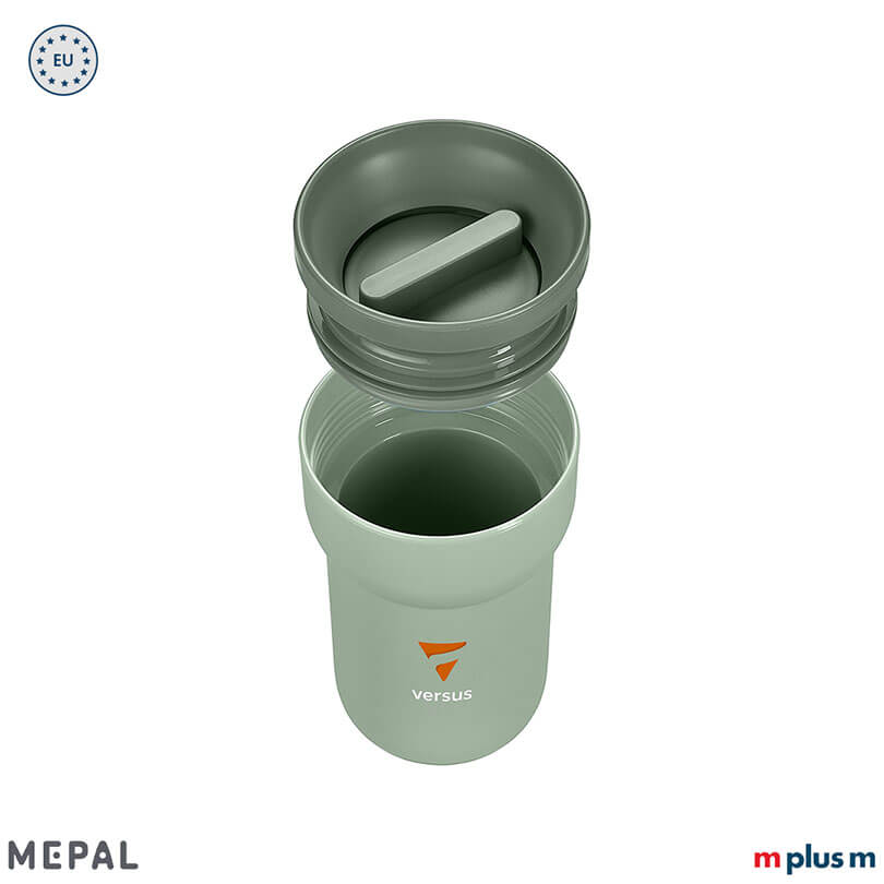 Auslaufsicherer Schraubdeckel beim Mepal Ellipse Reisebecher 275 ml als Werbeartikel