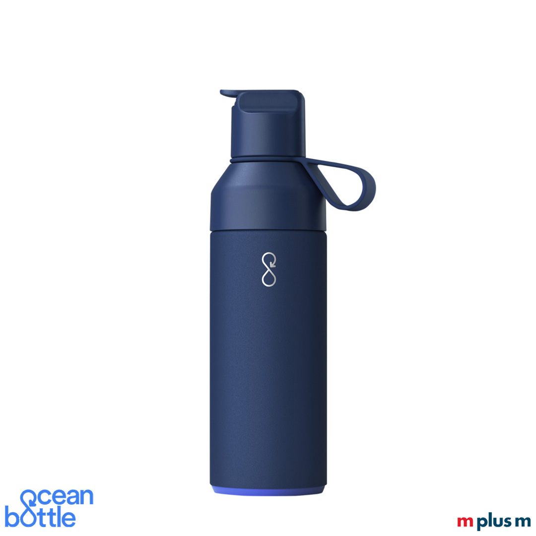 Ocean Bottle in dunkelblau mit Logo-Gravur