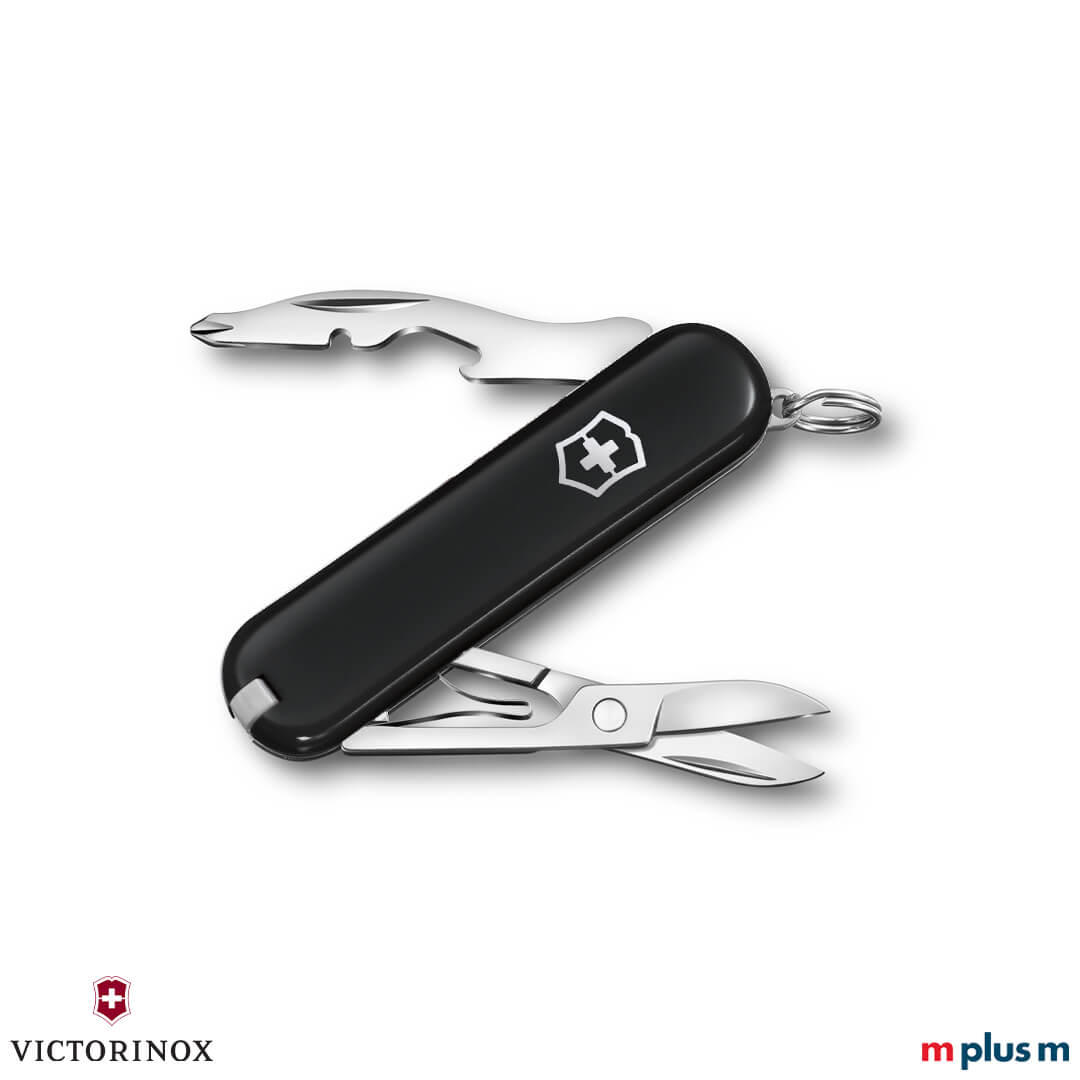 Victorinox Jetsetter in der Farbe Schwarz ausgeklappt