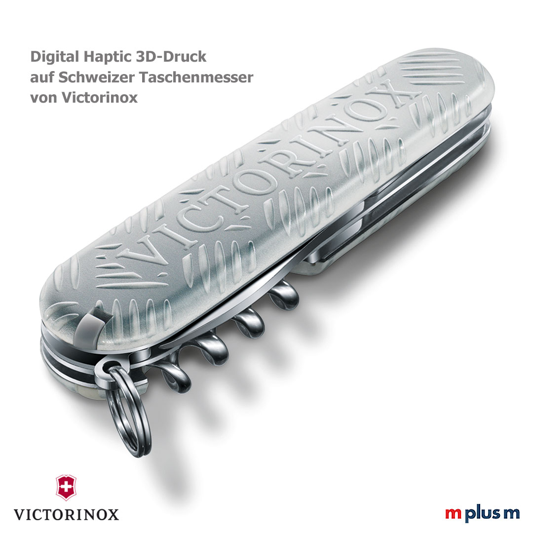 Haptical 3D Druck bei Victorinox Taschenmessern als Werbeartikel