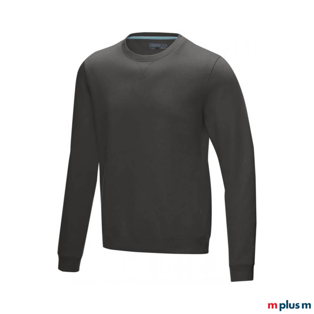 Dunkelgrauer-Pullover-fur-Manner-mit-eigener-Werbung-bedrucken-RE Graues Sweatshirt mit Logo bedrucken