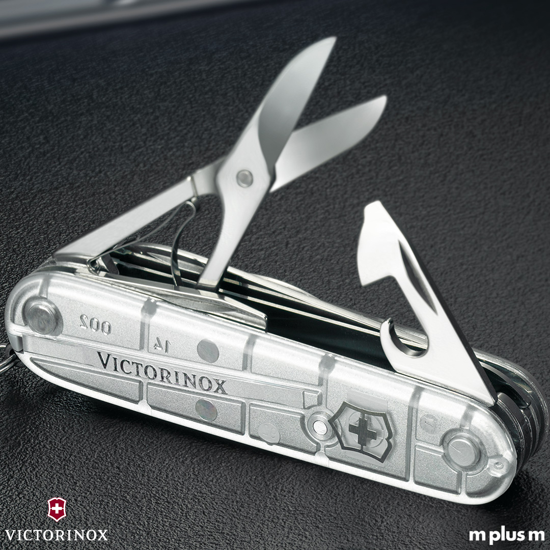 Victorinox Spartan mit Schale in Stransparent Silber als Werbeartikel