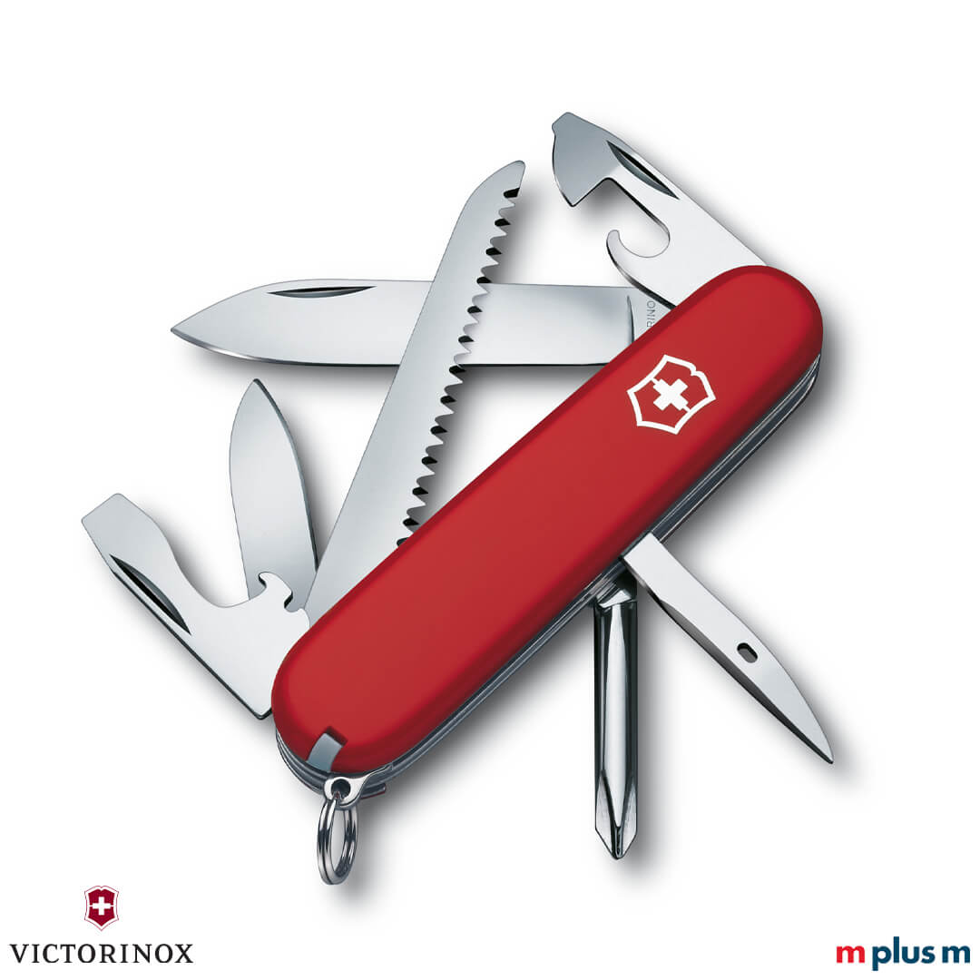Victorinox Hiker in der Farbe Rot Schweizer Taschenmesser Hiker von Victorinox als nachhaltiger Werbeartikel ab 40 Stück mit Logo bedrucken