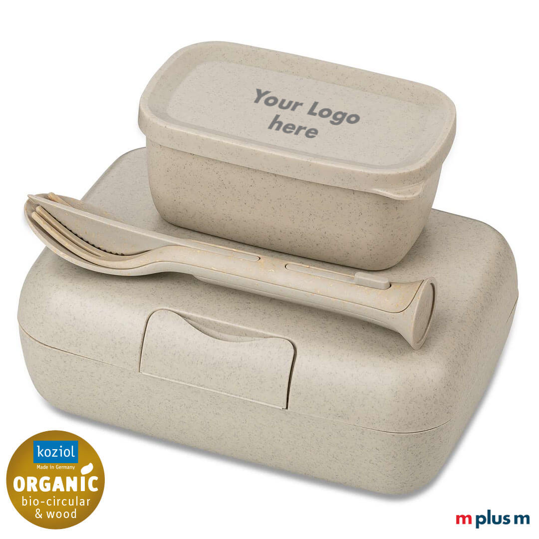 Das Boxen Set von Koziol in der Farbe Nature Desert Sand besteht zu 100% aus Bio Kunststoff und ist recycelbar Das Boxen Set von Koziol in der Farbe Nature Desert Sand besteht zu 100% aus Bio Kunststoff und ist recycelbar