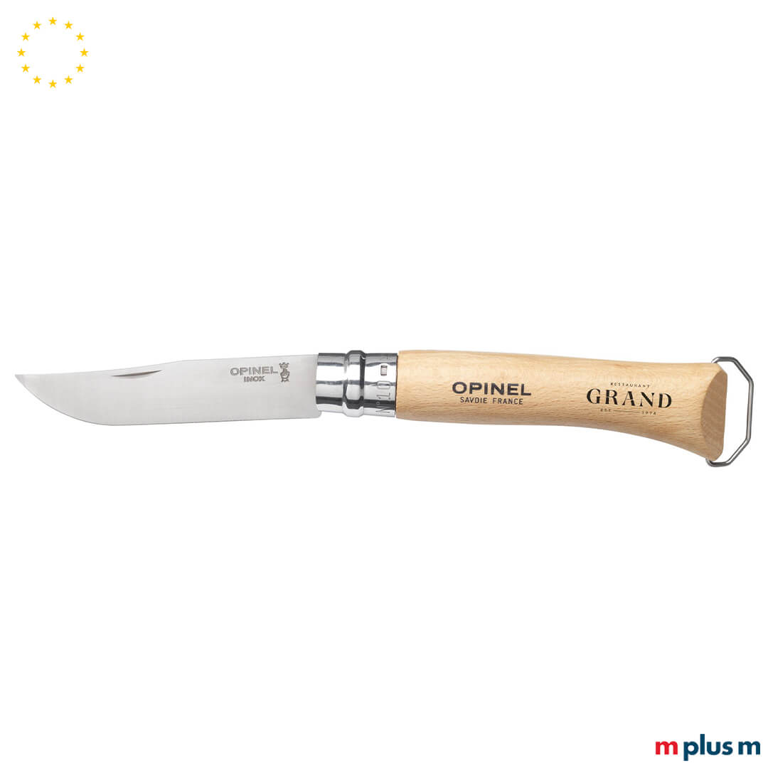 Hochwertiges Opinel Messer No 10 aus Frankreich mit integriertem Korkenzieher und gravierbarem Logo Hochwertiges Opinel Messer No 10 aus Frankreich mit integriertem Korkenzieher und gravierbarem Logo