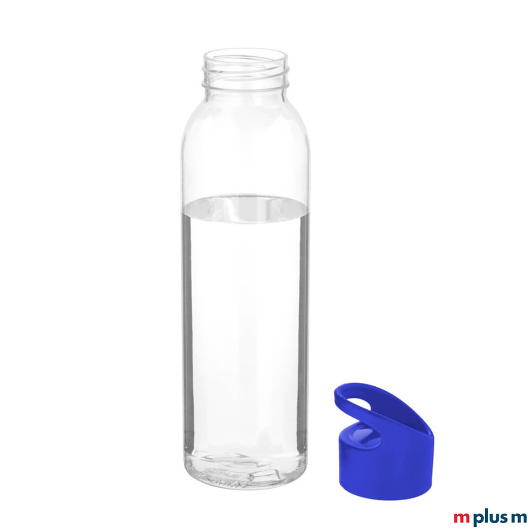 Blaue Sportflasche als Werbegeschenk bedrucken