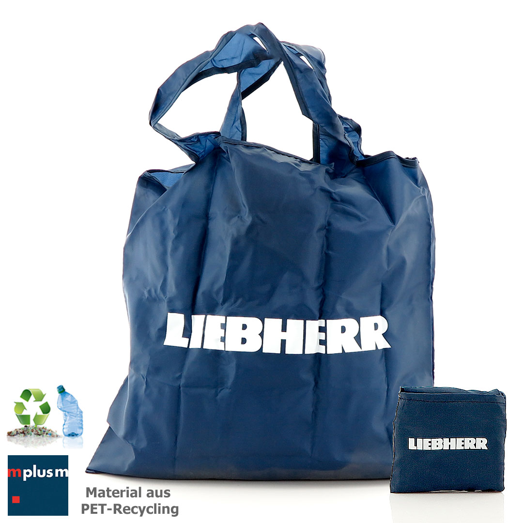 Falt Shopper Einkaufstasche aus Recycling Material mit Logo bedrucken