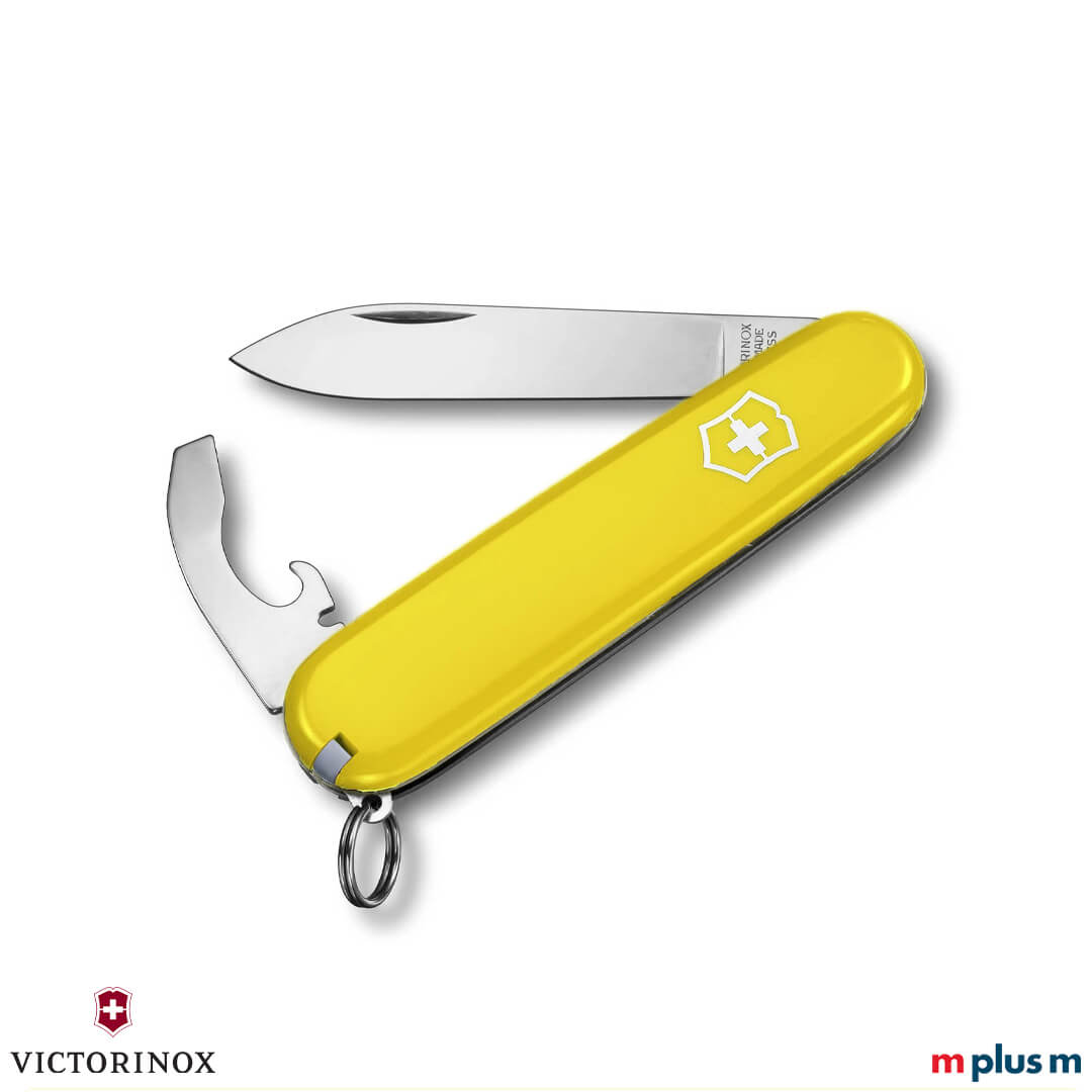 Victorinox Bantam in der Farbe Gelb ausgeklappt