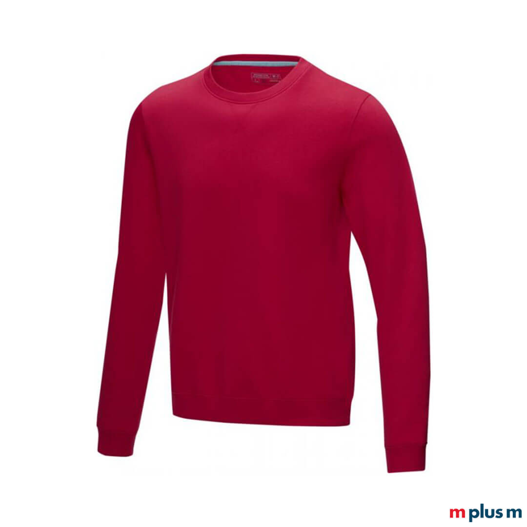 Roter-Pullover-mit-eigenem-Logo-bedrucken-als-Werbegeschenk-RE Roter Pullover für Herren als Werbeartikel
