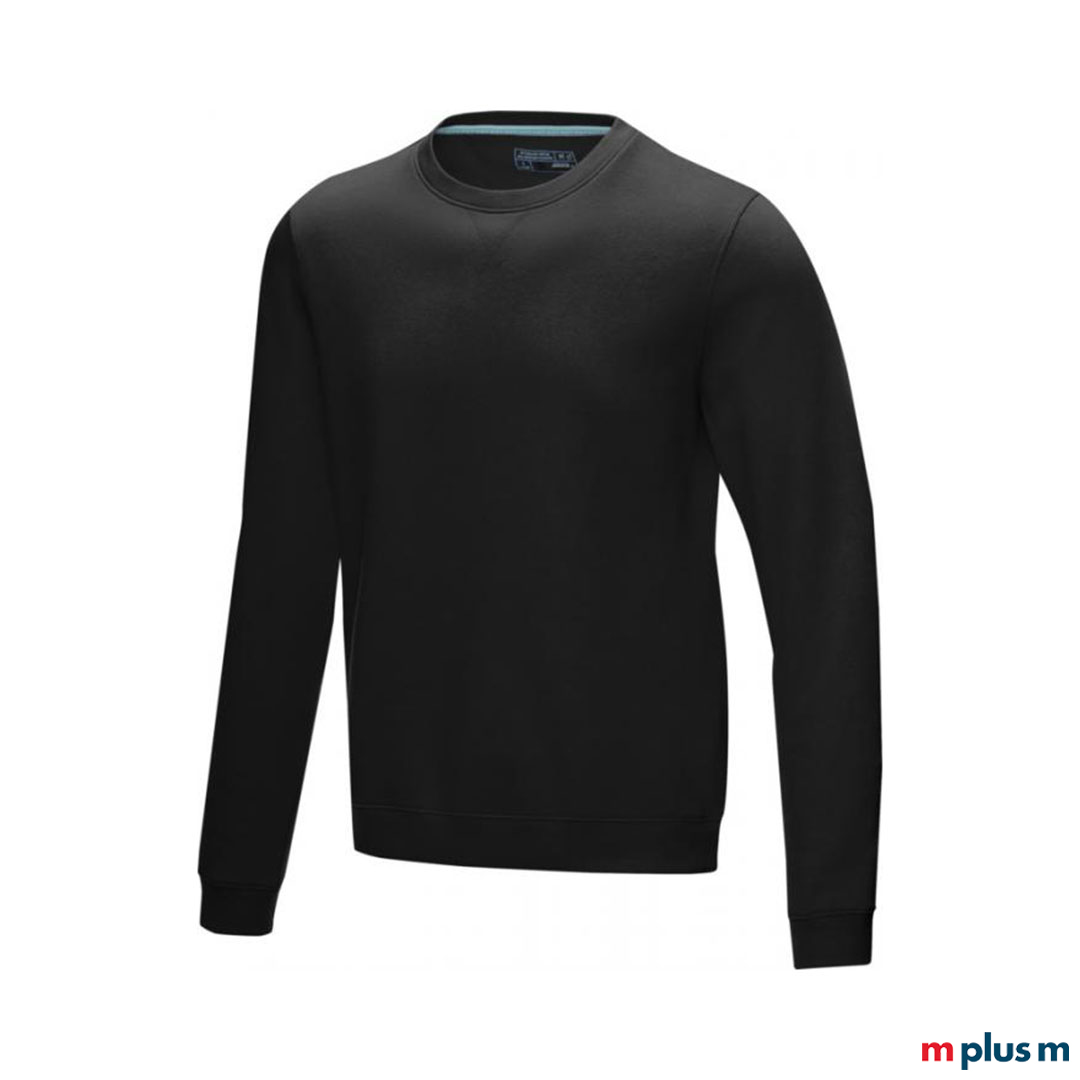 Schwarzer Sweater für Herren individualisieren