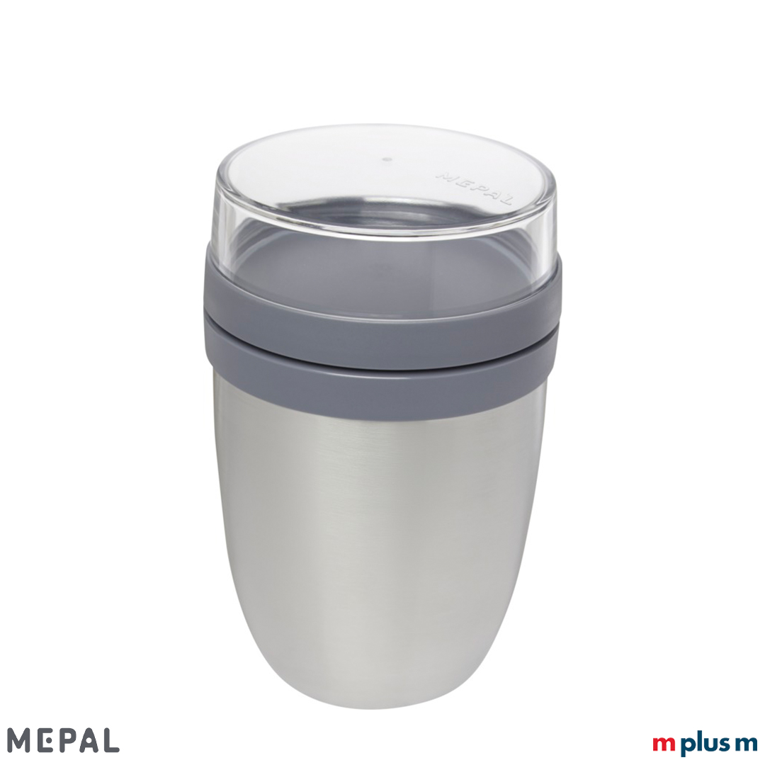 Ellipse Thermo Lunchpot von Mepal in der Farbe Silber aus Edelstahl