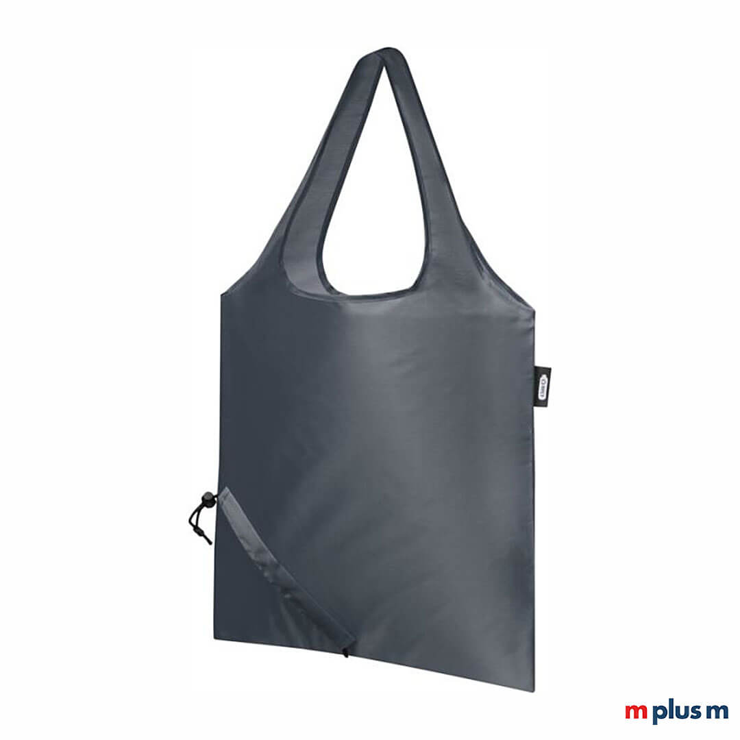 Dunkelgraue-Shopper-Tasche-mit-eigenem-Logo-als-Give-Away-RE 'Sabia' Tragetasche in Dunkelgrau