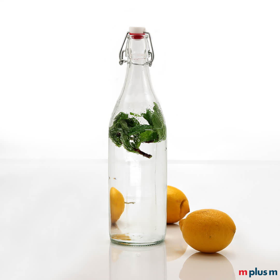 Bügelverschluß Glasflasche als Werbeartikel aus Eruopa Bügelverschluß Glasflasche als Werbeartikel aus Eruopa