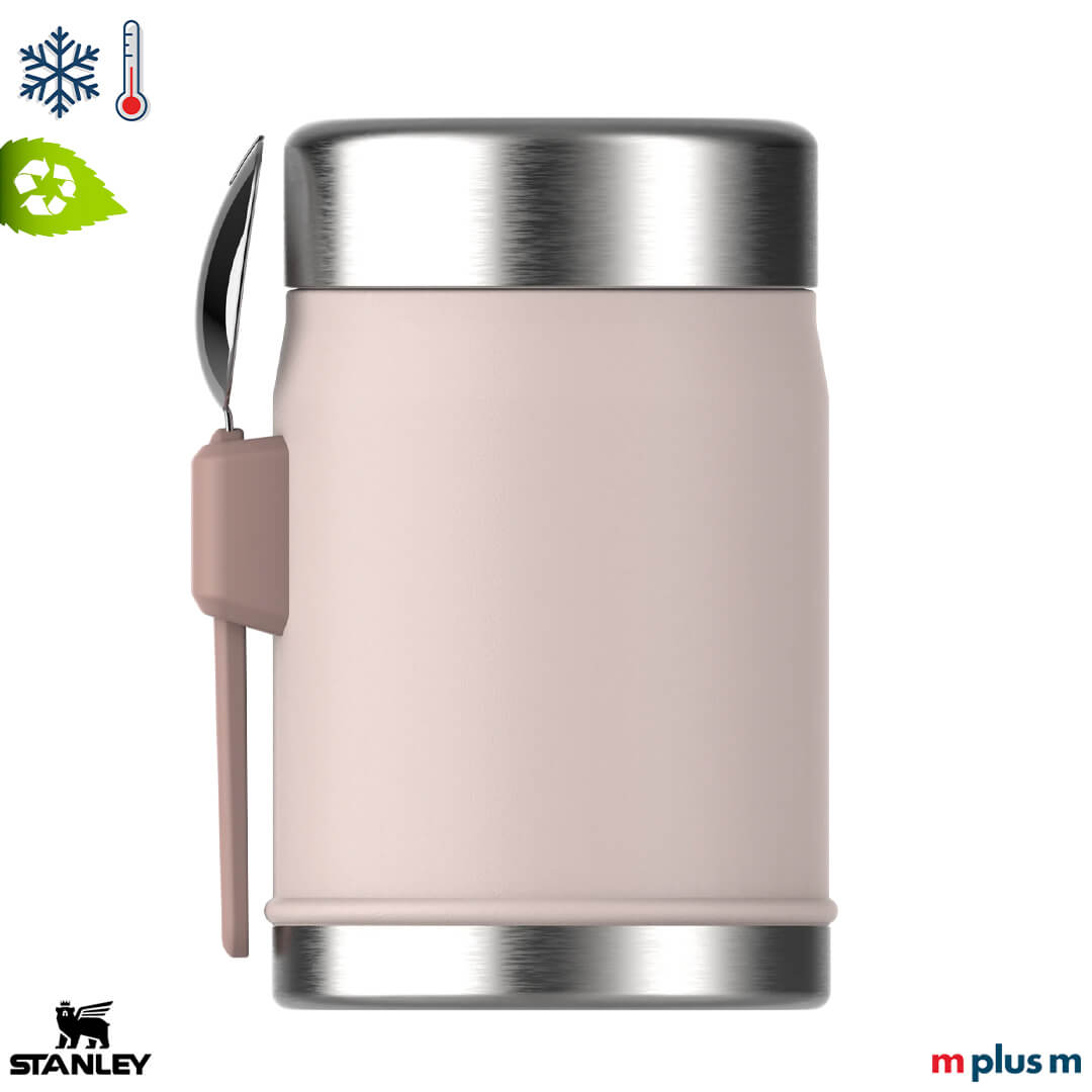 Stanley Food Jar in Rosa mit Logo – Göffel aus recyceltem Edelstahl inklusive Stanley Food Jar in Rosa mit Logo – Göffel aus recyceltem Edelstahl inklusive