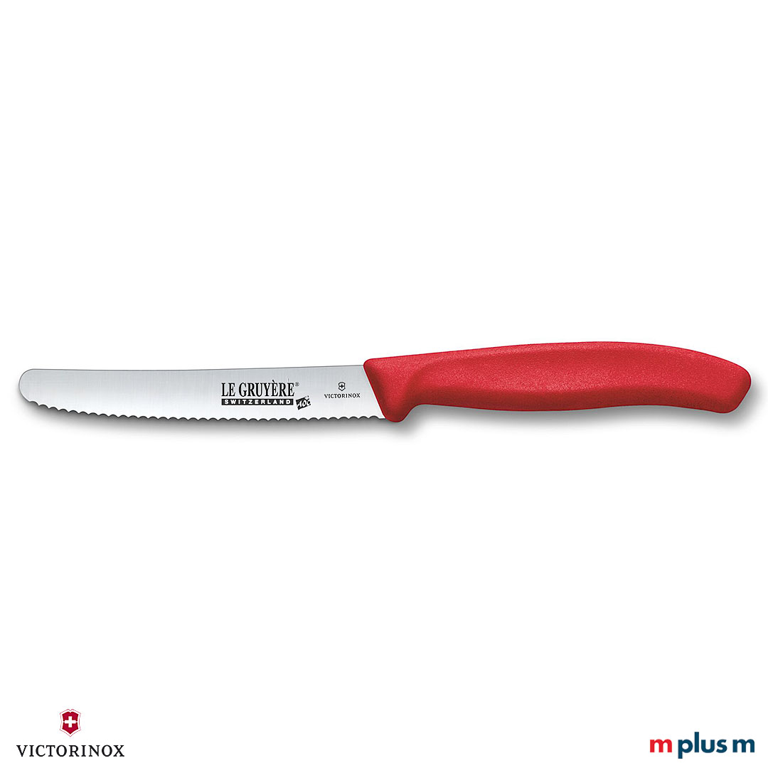 Victorinox Tomatenmesser in Rot Victorinox Tomatenmesser in Rot mit Logo Gravur
