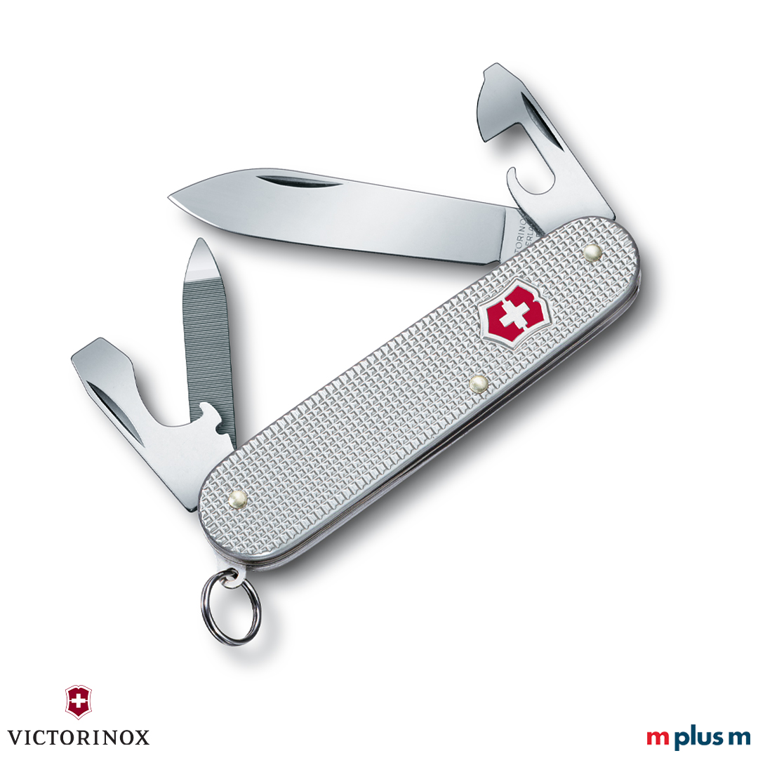 Schönes Schweizer Taschenmesser 'Cadet Alox' von Victorinox. Mit eigenem Logo als Werbegeschenk oder nachhaltigen Werbeartikel gestalten.