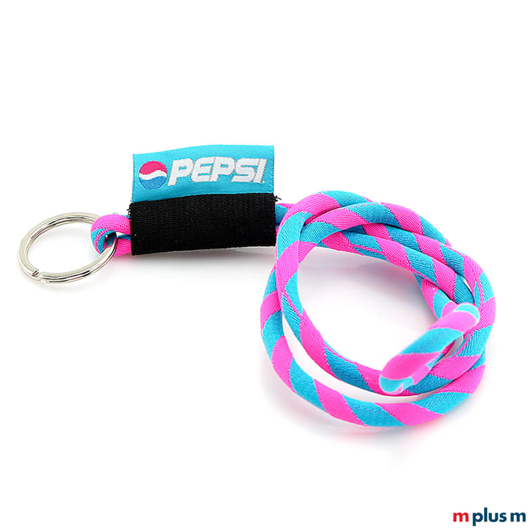 Tube Flag Lanyard Giveaway Pep Kordel Schlüsselband mit Logo Label als Werbeartikel