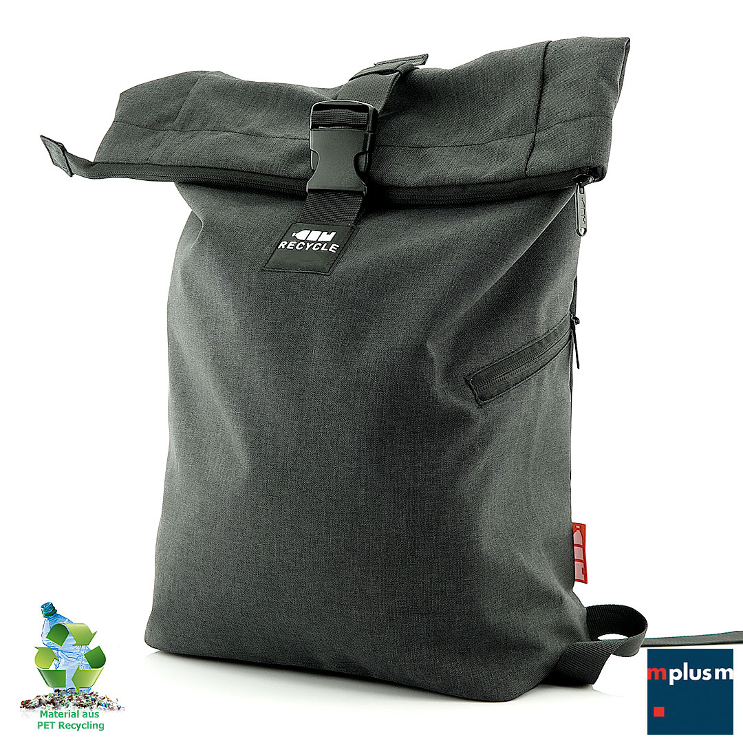 RPET-Filz-Einkaufstasche Hunter als Werbegeschenk vom Discounter - Farbe:  Grau