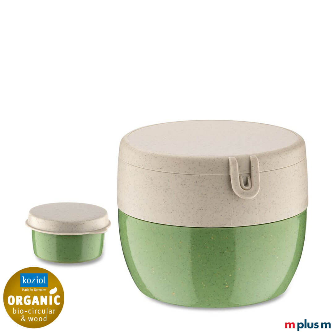 Koziol Bentobox M Bio Circular Lunchbox in der Farbe Grün/Nature Leaf Green Koziol Bentobox M Bio Circular Lunchbox in der Farbe Grün/Nature Leaf Green