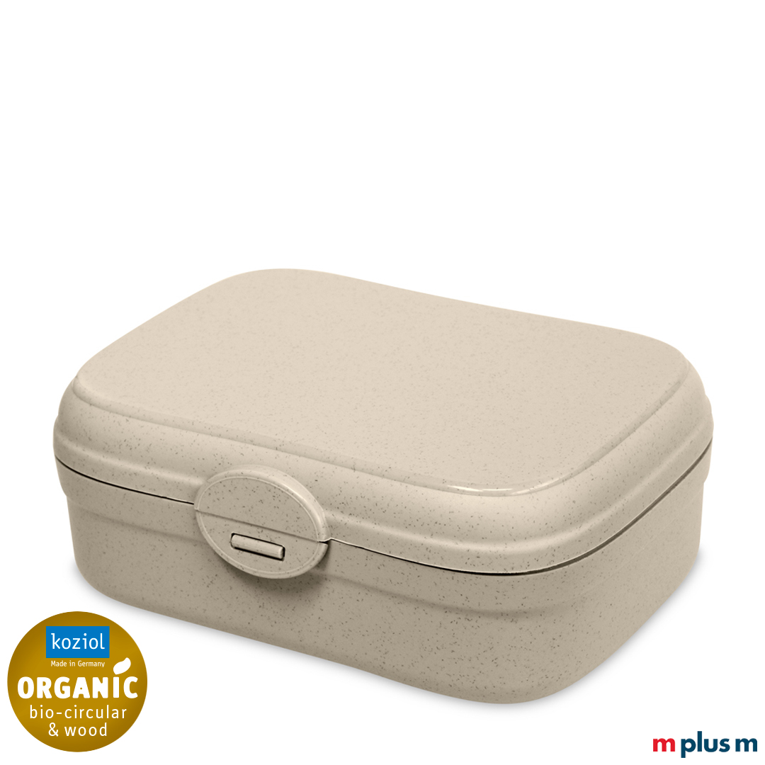 Nachhaltige Bentobox in der Farbe Dessert Sand (Beige) mit Motiv Logo bedrucken zum verschenken als nachhaltiges Giveaway
