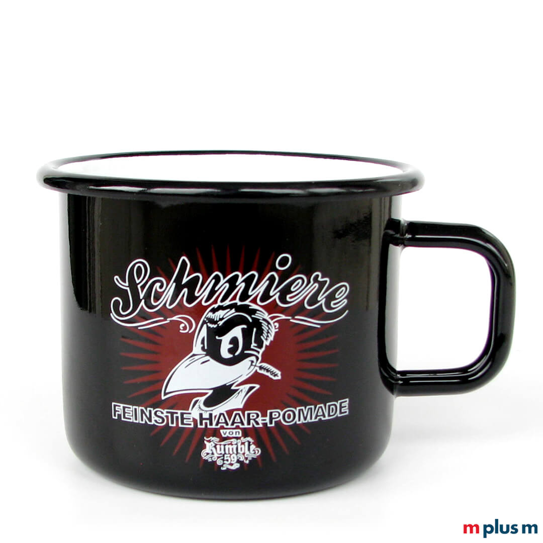 'Zeus' große Emaille Tasse Schwarz 'Zeus' große Emaille Tasse Schwarz