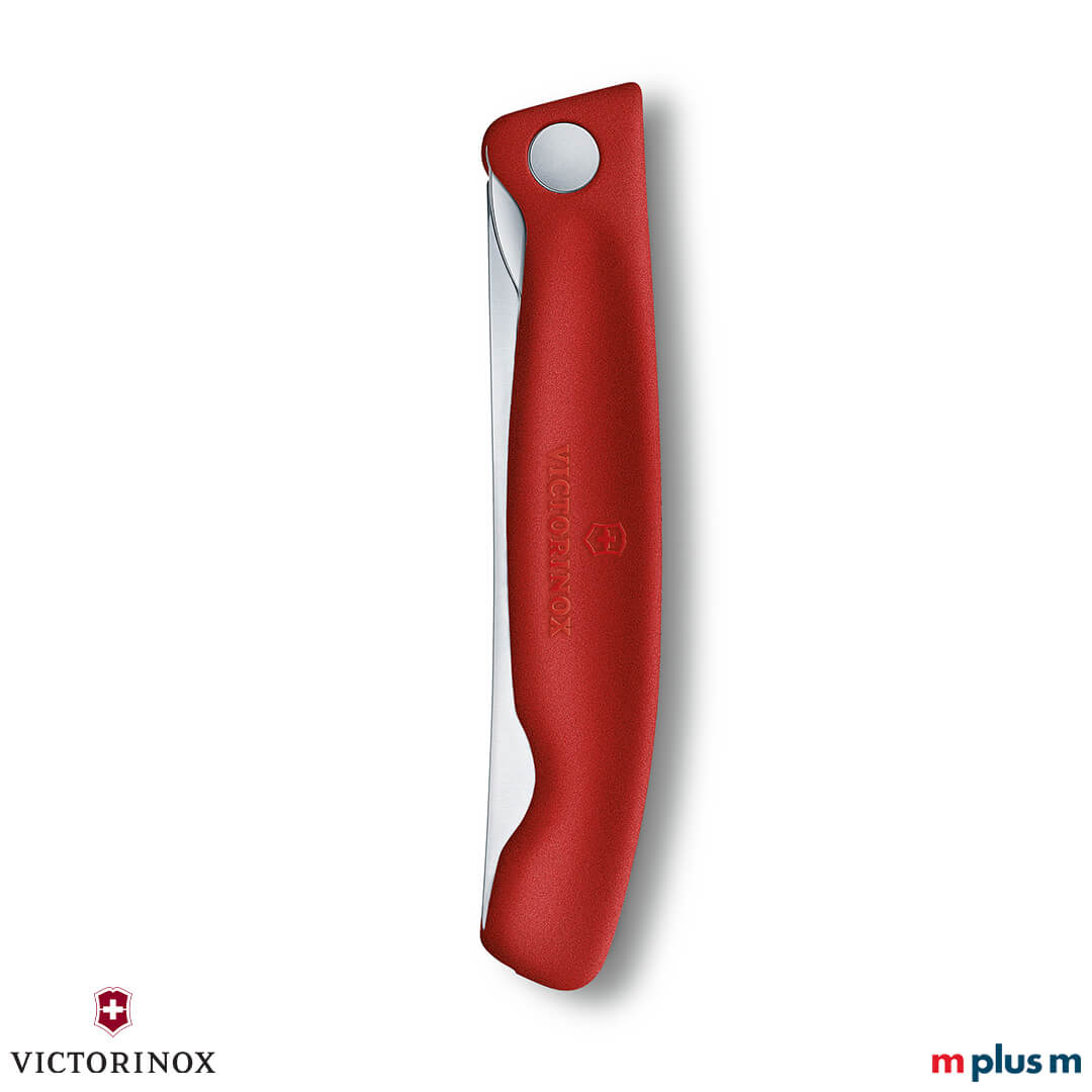 Victorinox Picknickmesser in Rot geklappt Faltbar: Victorinox Picknickmesser in Rot mit Logo gravieren