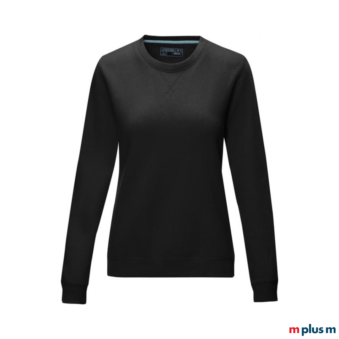 Schwarzer Pullover für Damen als Werbeartikel