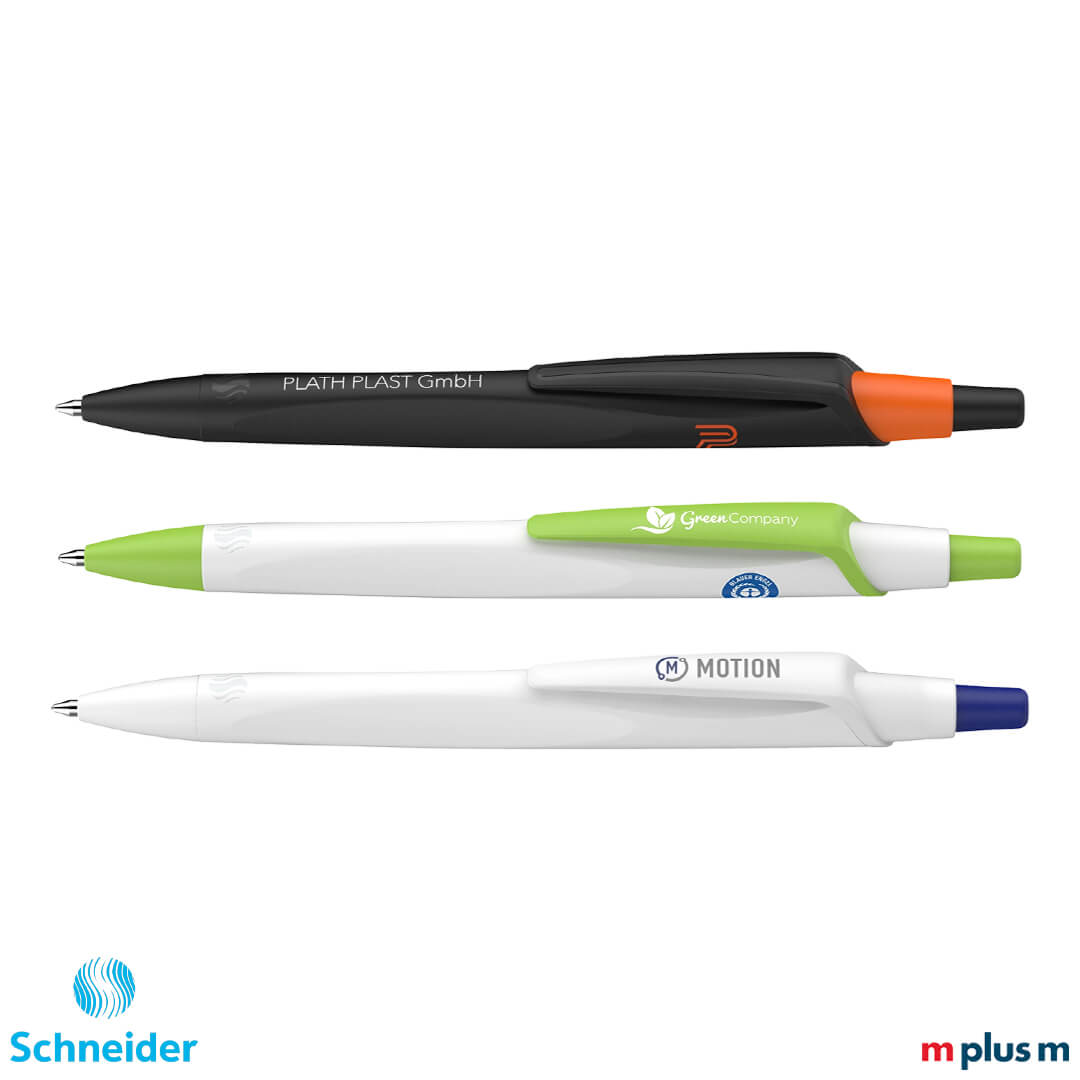 Schneider Reco verschiedene Druckbeispiele 'Reco Basic' Schneider Kugelschreiber