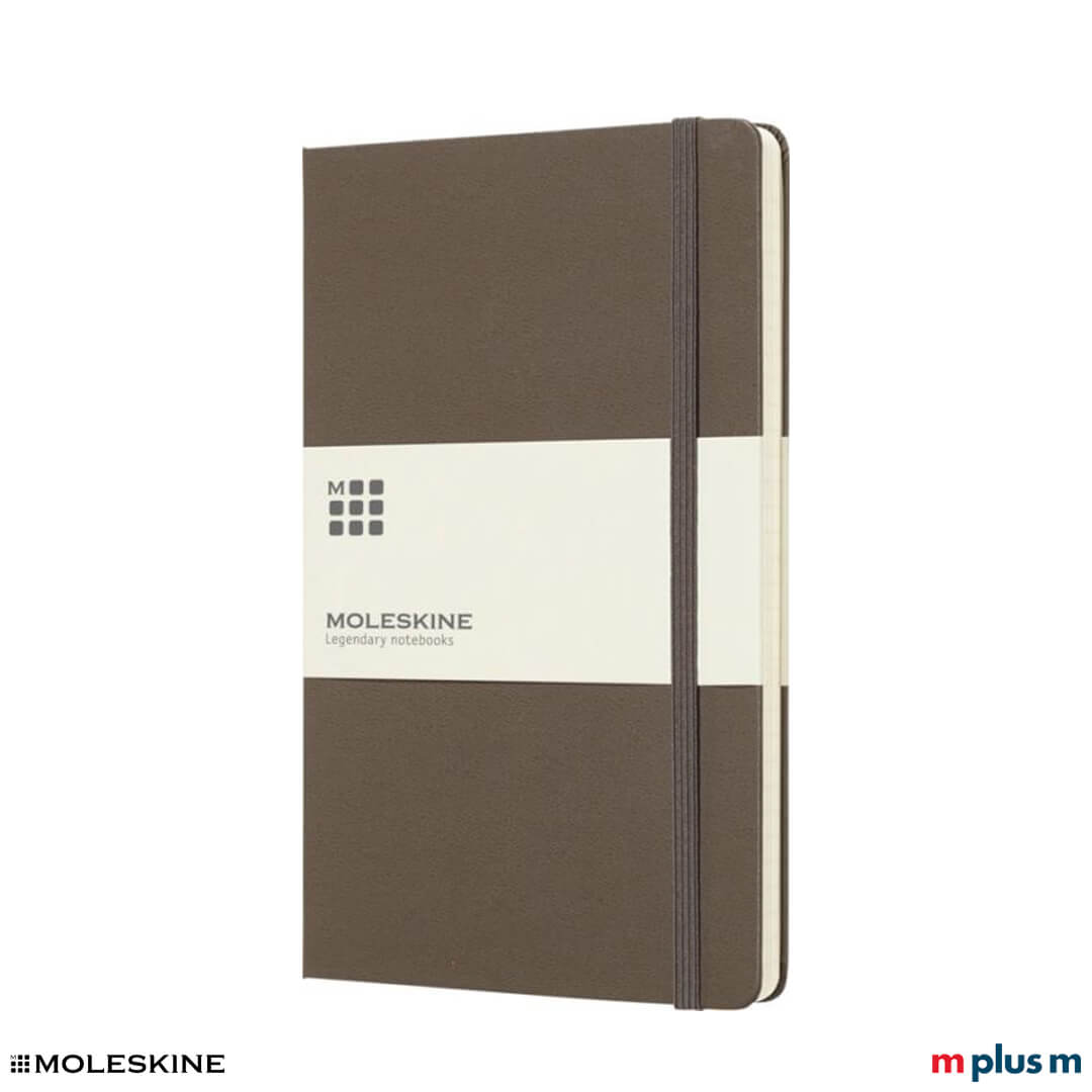 Moleskine Notizbuch Classic Harrdcover L in der Farbe Braun/Erdbraun
