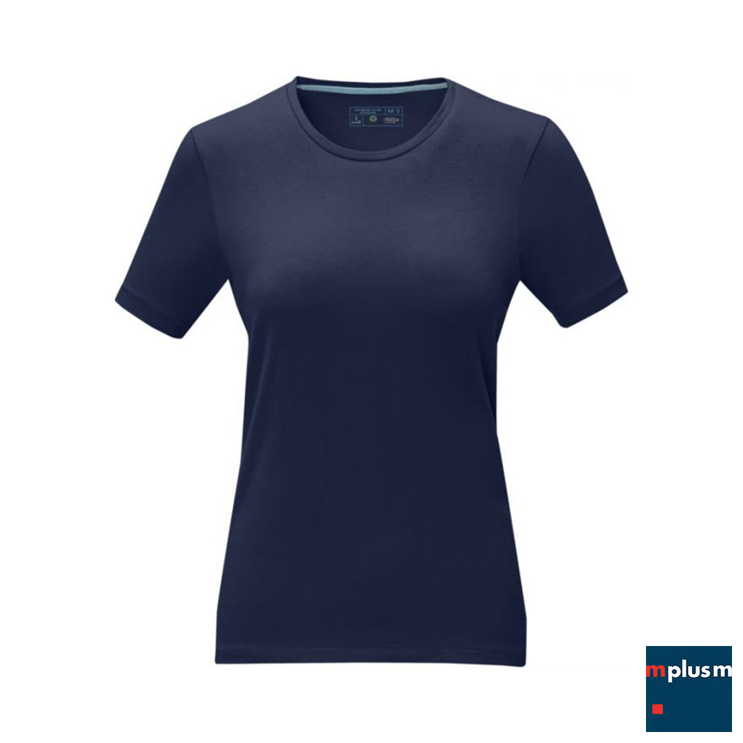 Damen T-Shirt mit Rundhals-Ausschnitt in navy individuell bedrucken