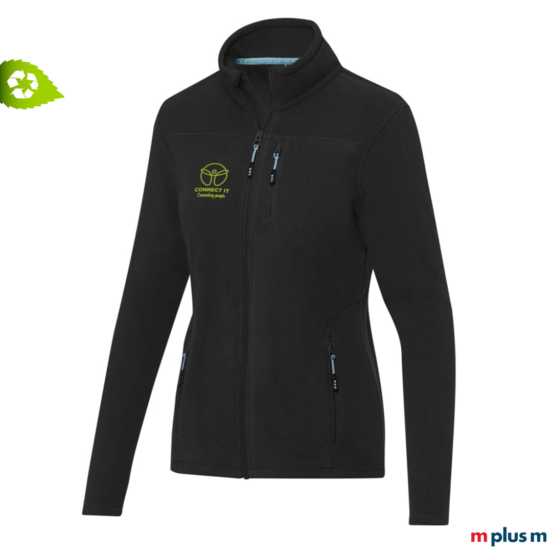 Nachhaltige Fleecejacke mit individuellem Logo-Druck