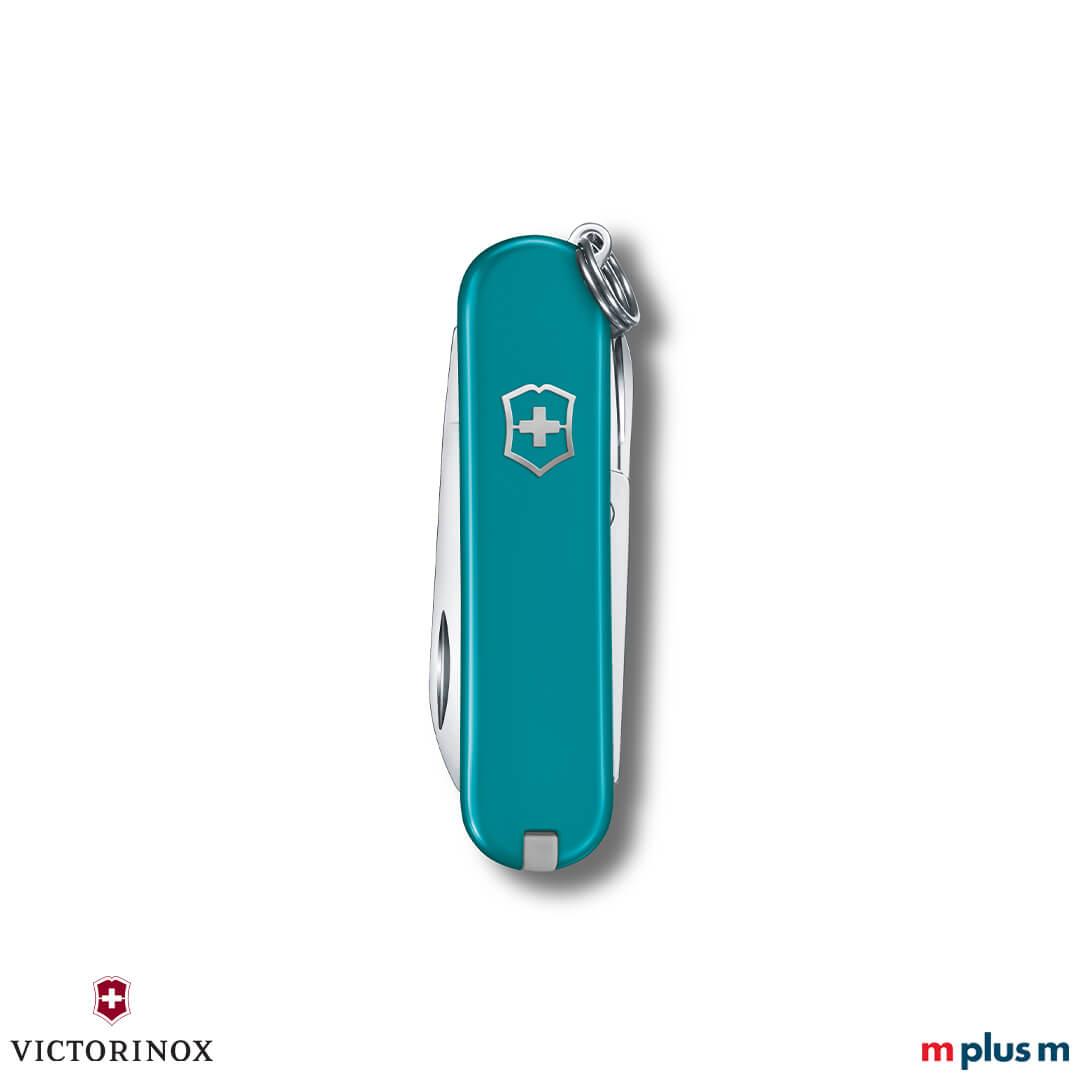 Kleines Schweizer Taschenmesser 'Classic SD Colors' in Petrol