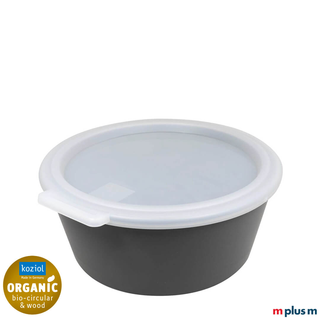 Move-Salatbowl-individualisieren-als-Mehrwegverpackung-aus-nachhaltigen-Material Koziol Move Bowl 0,7l aus nachhaltigen Material zum bedrucken mit Logo. Befüllen mit warmen und kalten Speisen für Gastro und Lokale