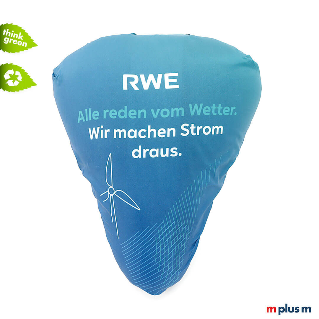 Velo Allover Sattelschoner RWE Vollflächig bedruckter Sattelschoner aus rPET ♻️ Recycling Material als preiswerter Werbeartikel