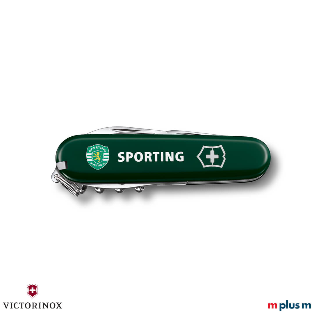 Victorinox-Sportsman-Messer-Merch-bedrucken Victorinox Sportsman Taschenmesser in grün als Merch Artikel mit dauerhaften Logodruck