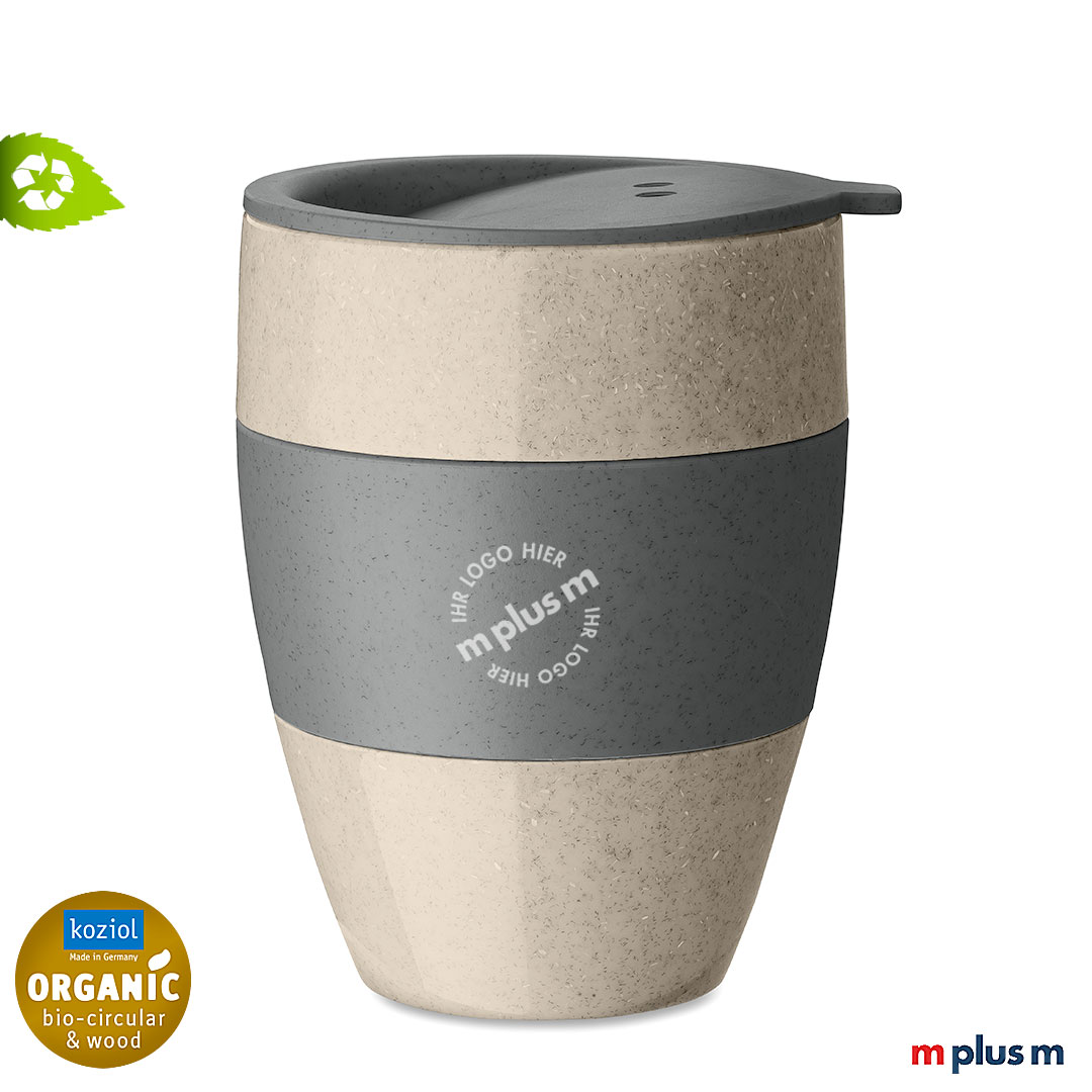Nachhaltiger Coffee To Go Thermobecher aus Deutschland. Aroma To Go von Koziol mit Logo bedrucken