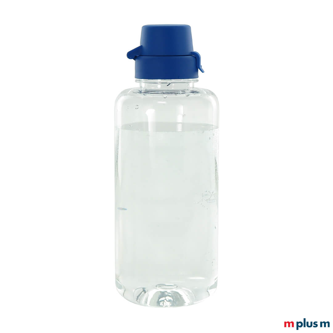 Trinkflasche in blau mit Logo bedrucken Trinkflasche in blau mit Logo bedrucken