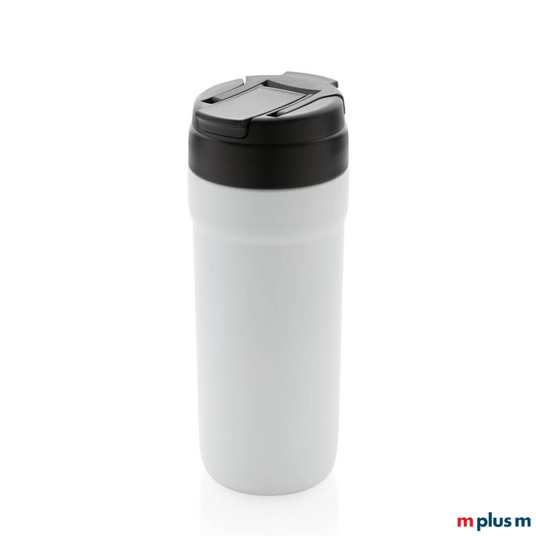 Dual Cup Thermobecher in weiß Nachhaltiger Thermobecher Dual Cup in weiß mit dem praktischen Doppeldeckel