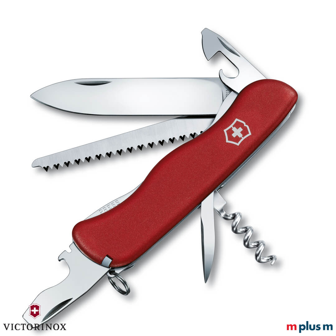 Victorinox Forester in der Farbe Rot individuell bedrucken Großes Schweizer Taschenmesser Forester von Victorinox als Werbegeschenk mit individuellem Logodruck