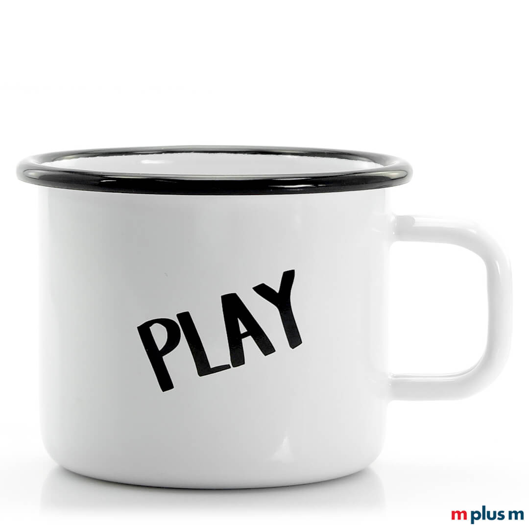 'Sol' Große Emaille Tasse Weiß 'Sol' Große Emaille Tasse Weiß