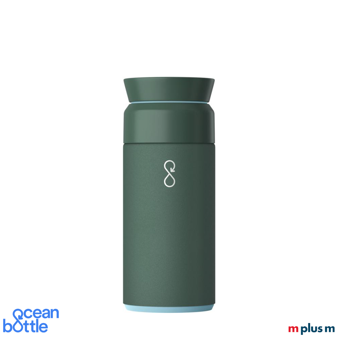 Ocean Bottle Brew Flask 350ml in der Farbe Dunkelgrün/Waldgrün