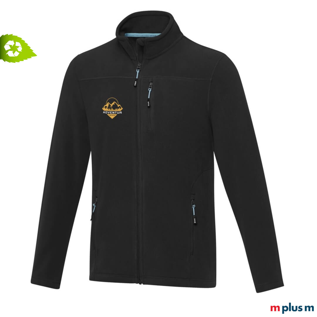 Umweltfreundliche-Fleecejacke-als-individueller-Werbeartikel-mit-Logo-bedrucken-lassen Nachhaltige Werbeartikel: Fleecejacken aus recyceltem Material
