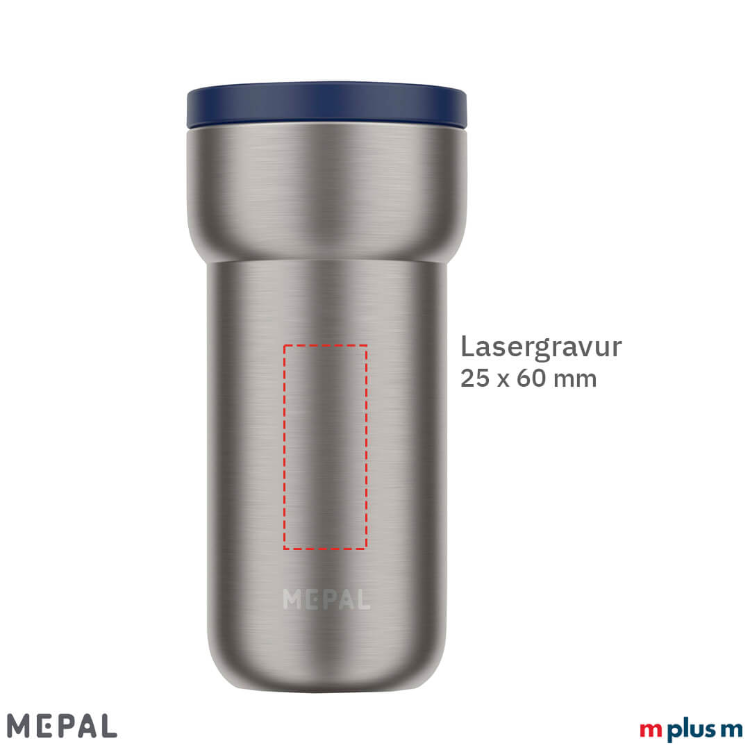 Designprämierter Mepal Thermobecher Ellipse 375 ml - Druckfläche Lasergravur Designprämierter Mepal Thermobecher Ellipse 375 ml - Druckfläche Lasergravur