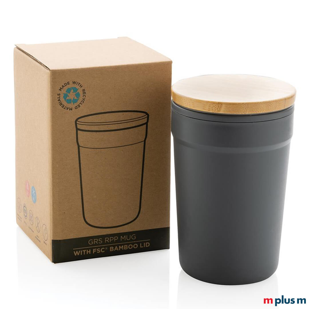GRS-Becher-mit-Bambusdeckel-in-nachhaltiger-Verpackung-zum-verschenken-an-Kunden-und-Mitarbeiter-als-WerbemittellKT4MBlGy2hGG GRS Mag aus recycling Material in nachhaltiger Verpackung als Kundengeschenk mit Ihrem Logo individualisiert