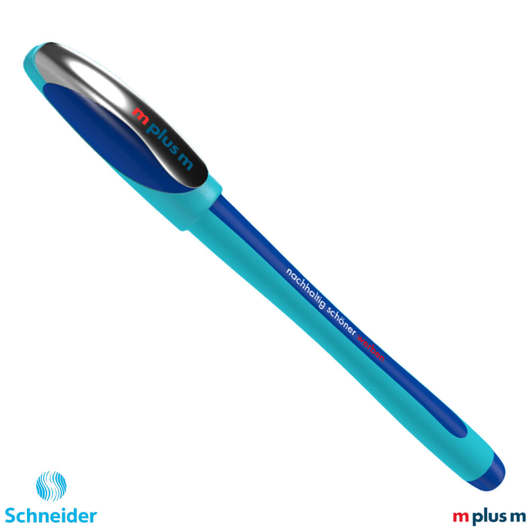 Blauer Schneider Memo XB Kugelschreiber mit Viscoglide®-Technologie für außergewöhnlich weiches Schreiben, funktional und hochwertig mit Logo bedrucken Blauer Schneider Memo XB Kugelschreiber mit Viscoglide®-Technologie für außergewöhnlich weiches Schreiben, funktional und hochwertig mit Logo bedrucken
